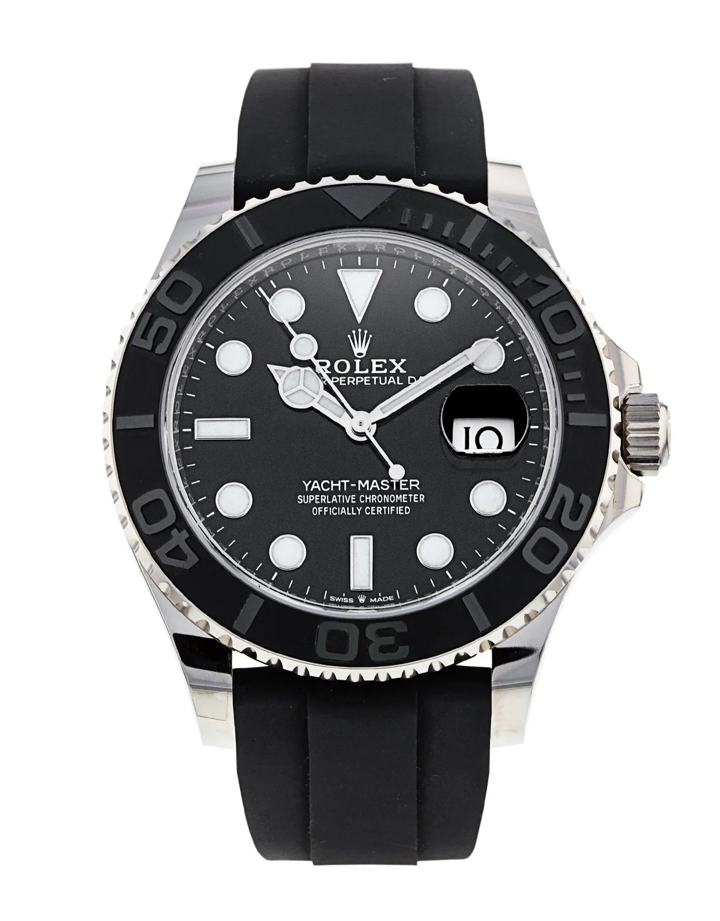 2021 NEW PAPERS Rolex Yacht-Master 18K White Gold Oysterflex 42mm 226659 B+P