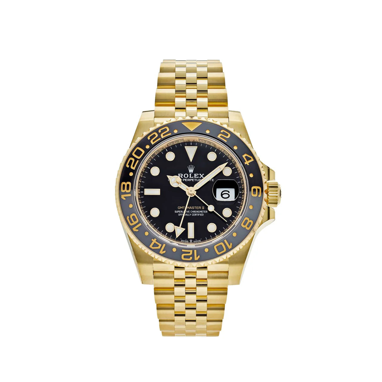 2024 GOLD ROLEX GMT-MASTER II 126718 40MM BLACK DIAL JUBILEE BRACELET BOX + PAPERS
