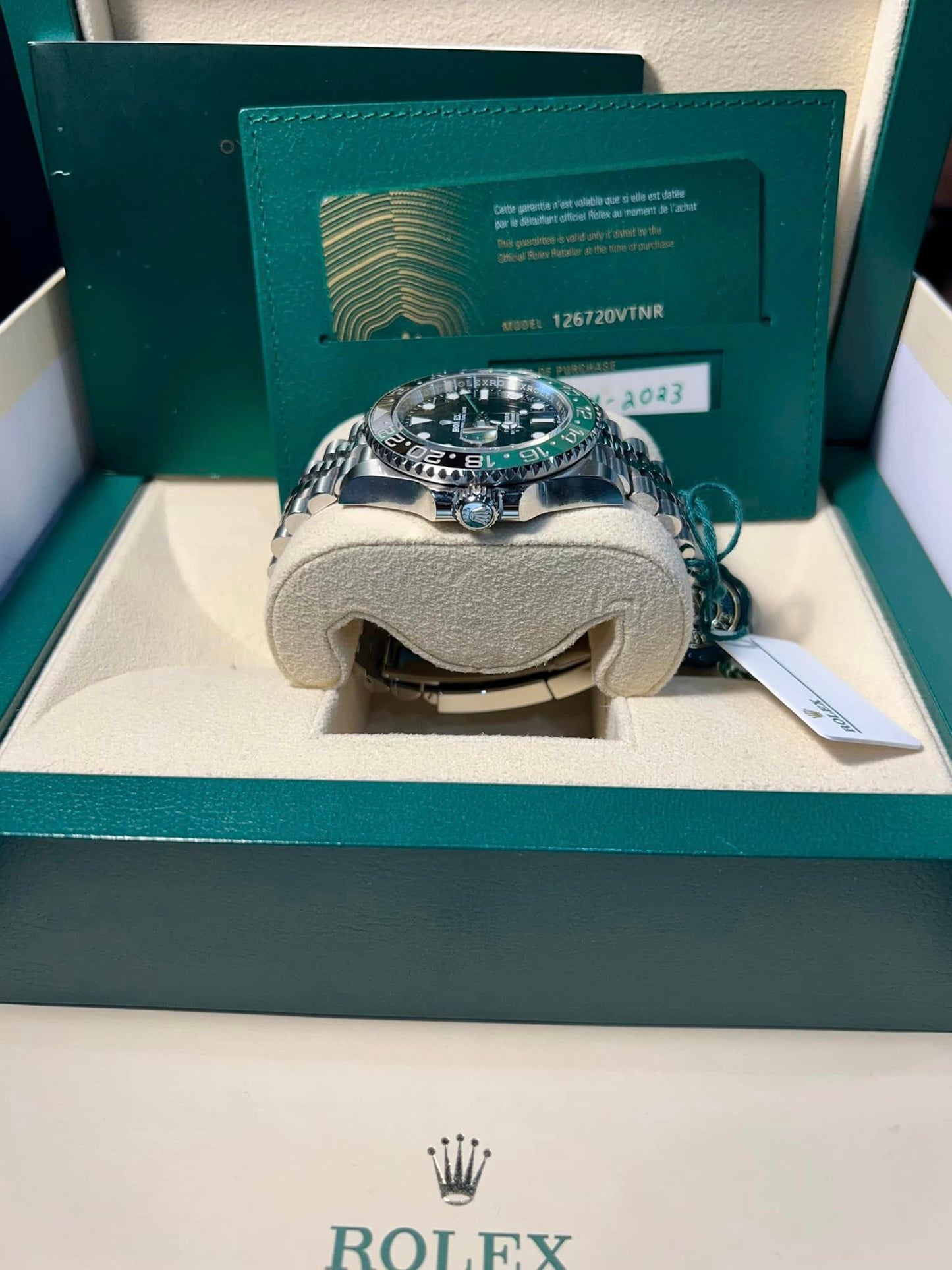 Rolex GMT-Master II Ref 126720VTNR Sprite Jubilee Box + Papers
