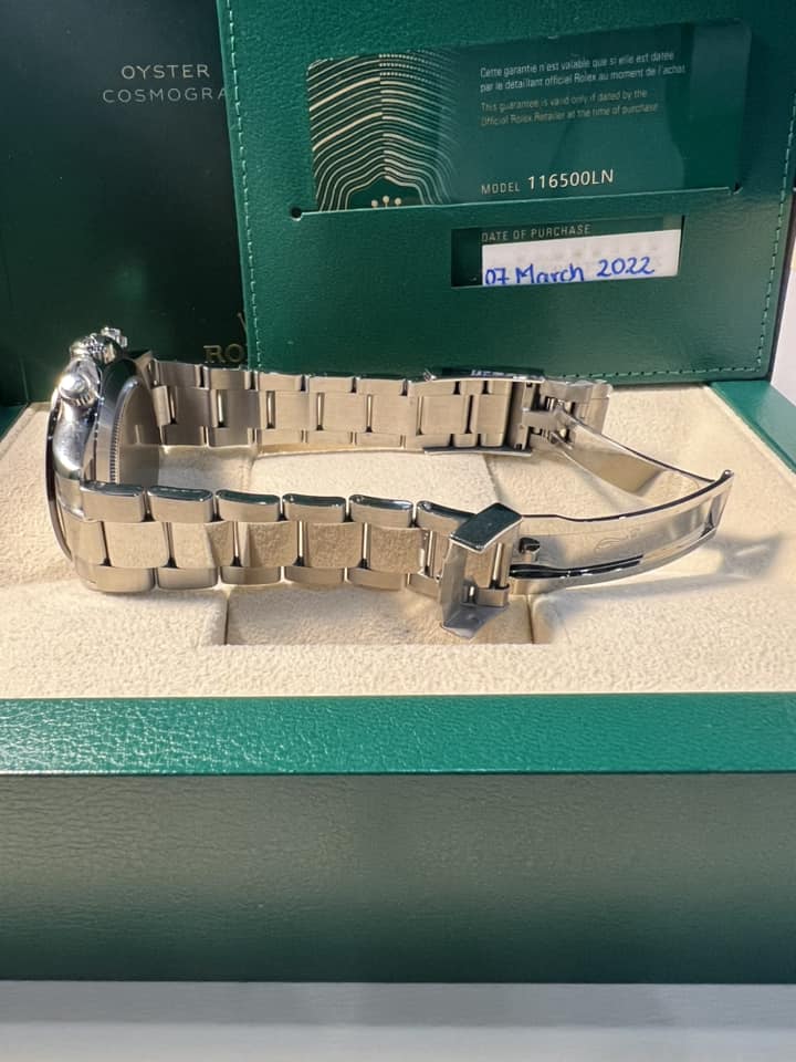 Rolex Black Ceramic Daytona Steel 40mm 116500LN Box + Papers