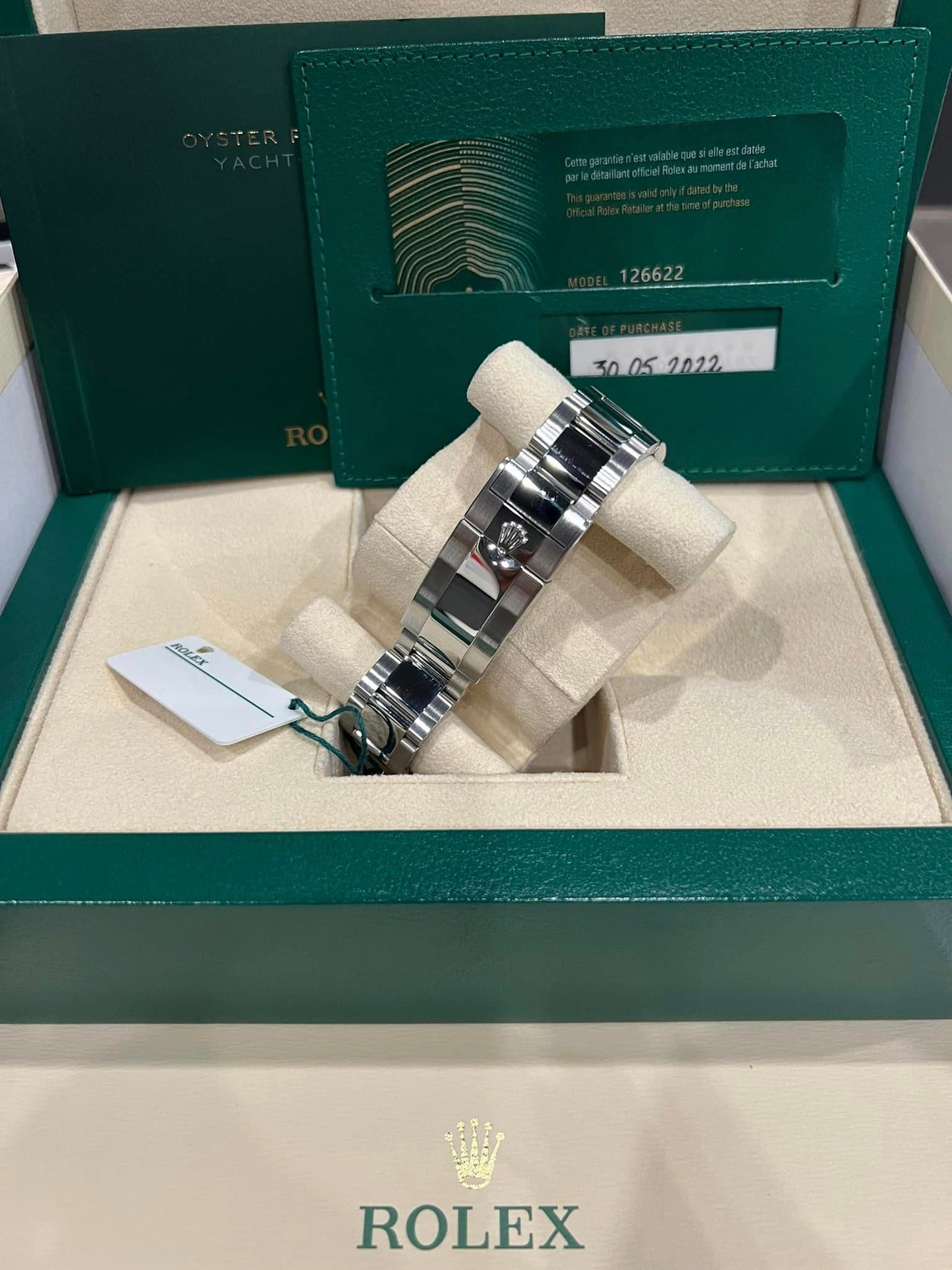 ROLEX Yacht-master 40 126622 BLUE DIAL WITH OYSTER BRACELET BOX + PAPERS