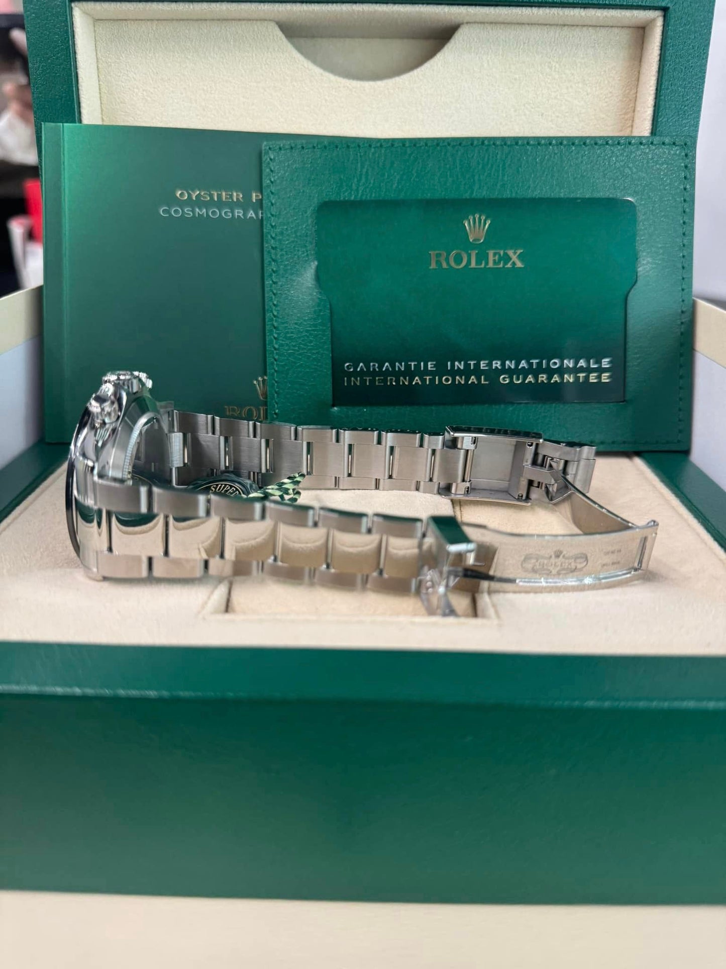 2021 Rolex White Ceramic Daytona Steel 40mm 116500LN Box + Papers
