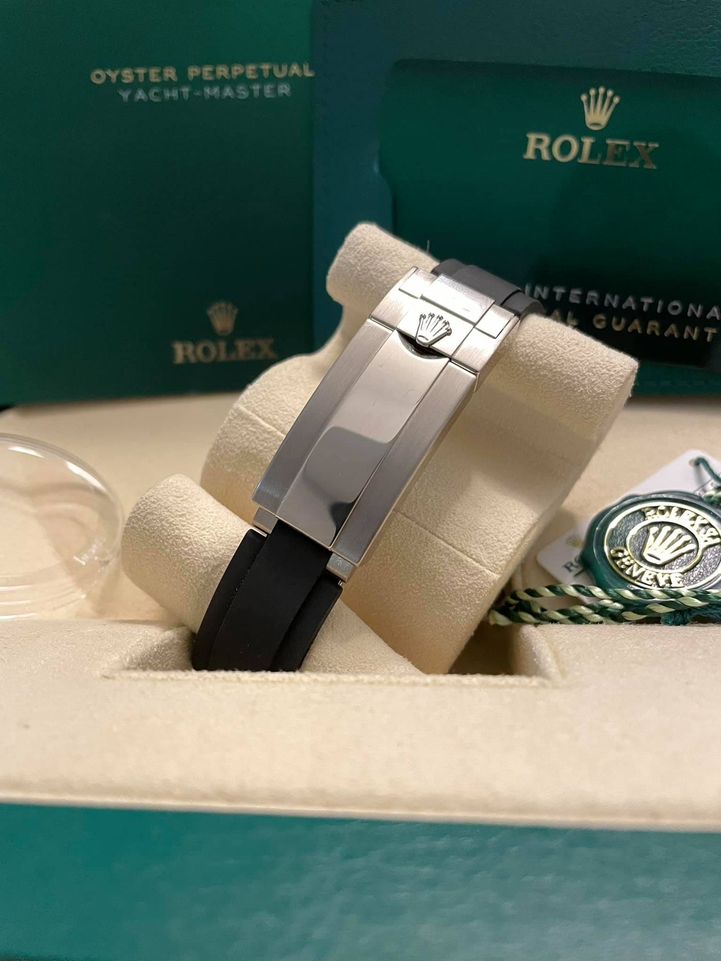 2021 NEW PAPERS Rolex Yacht-Master 18K White Gold Oysterflex 42mm 226659 B+P