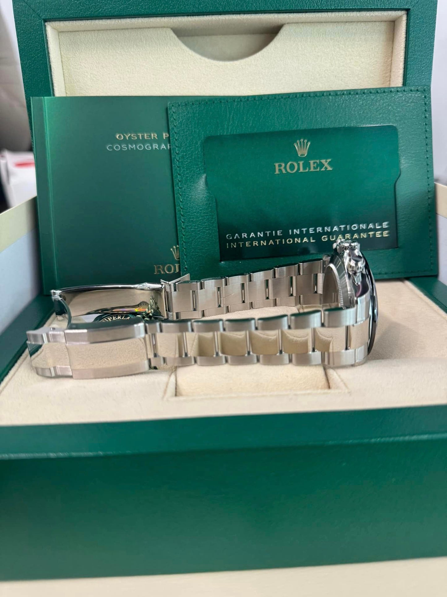2021 Rolex White Ceramic Daytona Steel 40mm 116500LN Box + Papers