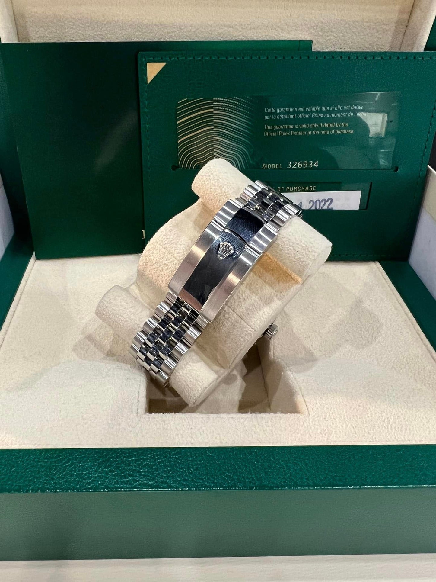 ROLEX SKY-DWELLER 326934 42MM BLUE DIAL JUBILEE BRACELET Box +Papers