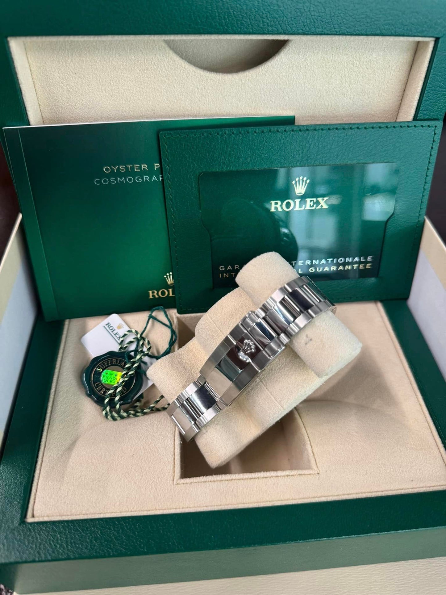 2021 Rolex White Ceramic Daytona Steel 40mm 116500LN Box + Papers