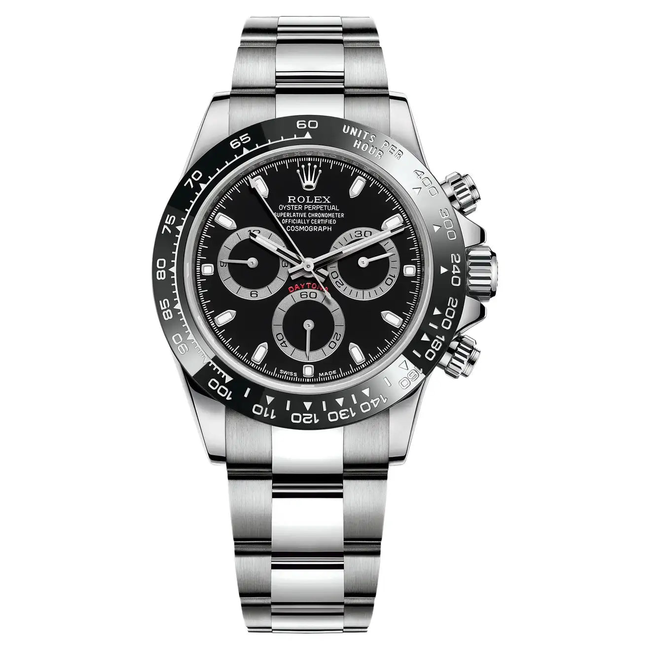 Rolex Black Ceramic Daytona Steel 40mm 116500LN Box + Papers