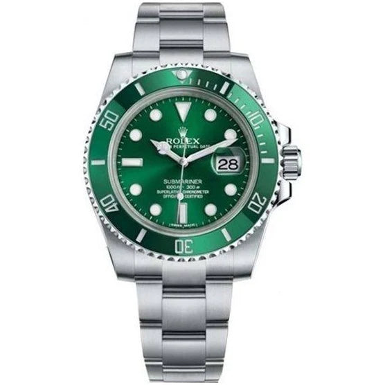 ROLEX Submariner Date 40 Hulk 116610LV Green DIAL Green Bezel OYSTER BRACELET BOX + PAPERS