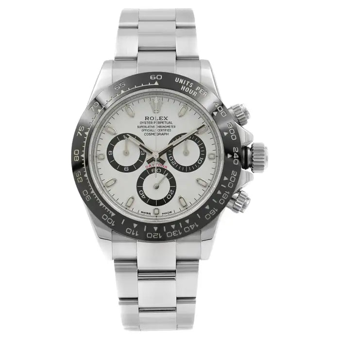 2021 Rolex White Ceramic Daytona Steel 40mm 116500LN Box + Papers