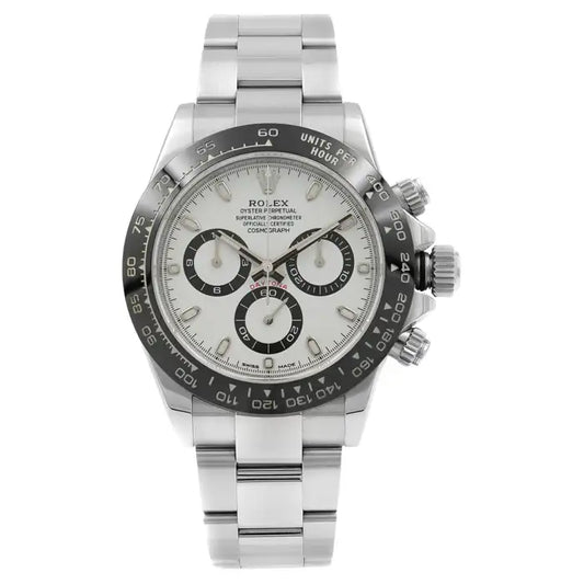 2021 Rolex White Ceramic Daytona Steel 40mm 116500LN Box + Papers