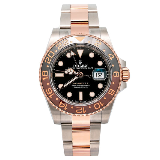 2024 New ROLEX GMT-MASTER II 126711 40MM BLACK DIAL WITH TWO TONE OYSTER BRACELET BOX + PAPERS Rootbeer