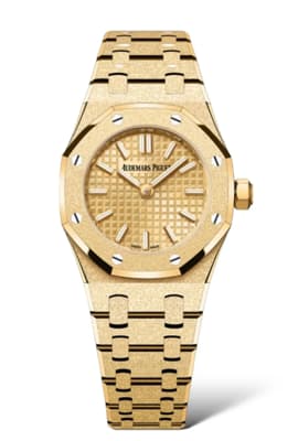 Audemars Piguet 'Mini' Frosted Yellow Gold