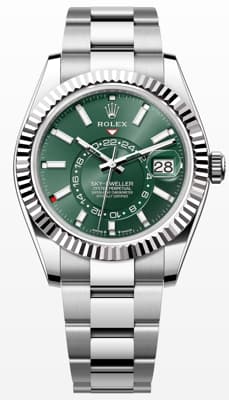 Rolex Sky-Dweller "Green dial Oyster"