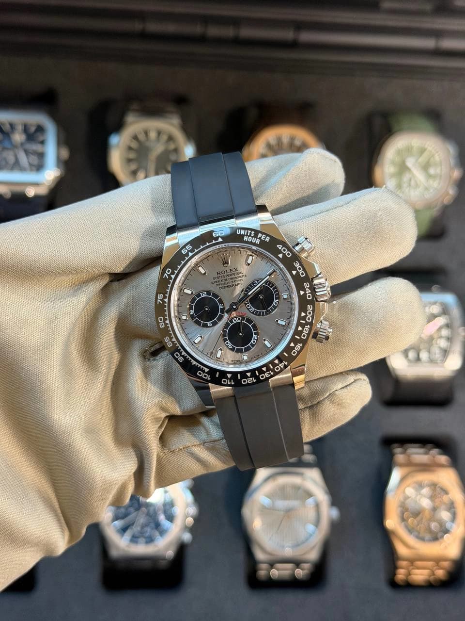 Rolex White Gold Daytona Oysterflex "Ghost"
