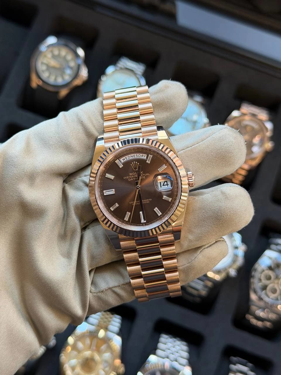 Rolex Rolex Day-Date 40 "Chocolate baguette"