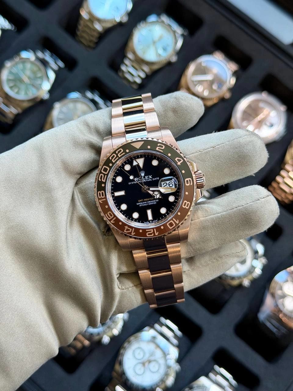 Rolex GMT-Master II Rose Gold "Black dial"