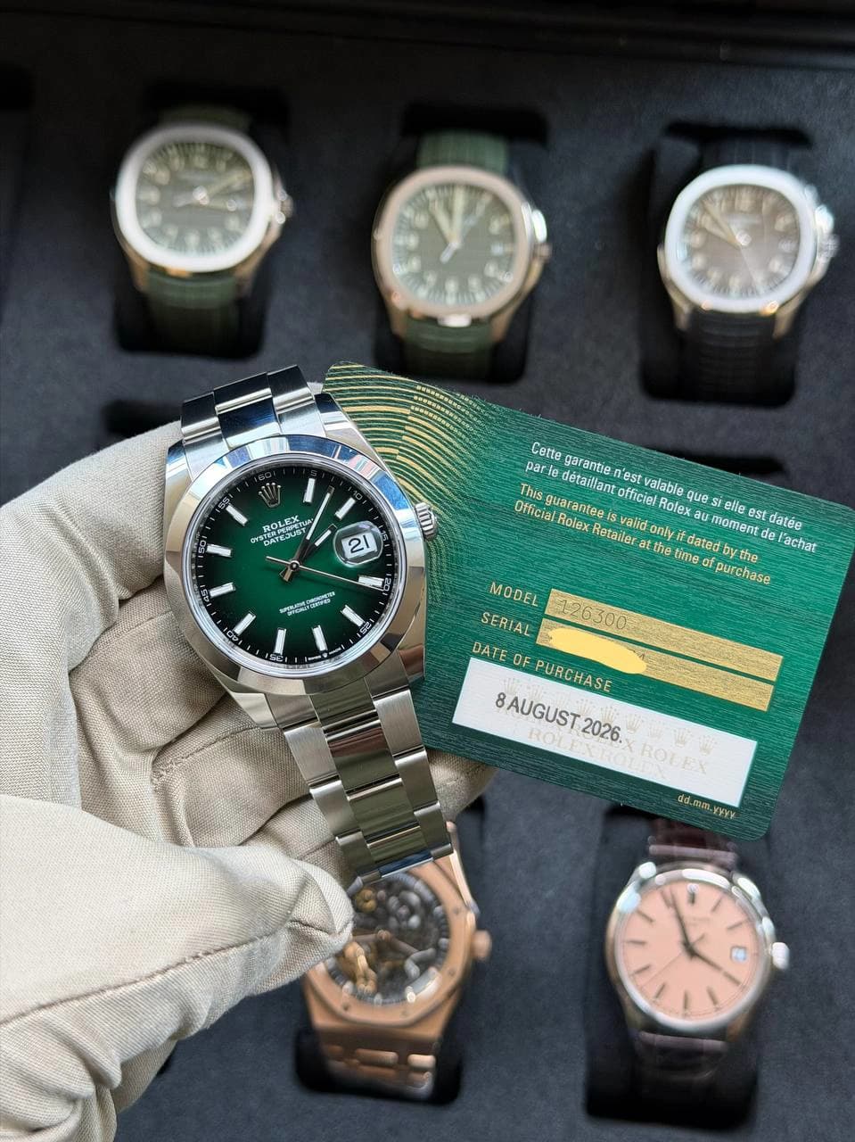 Rolex Date-Just 126300 Green