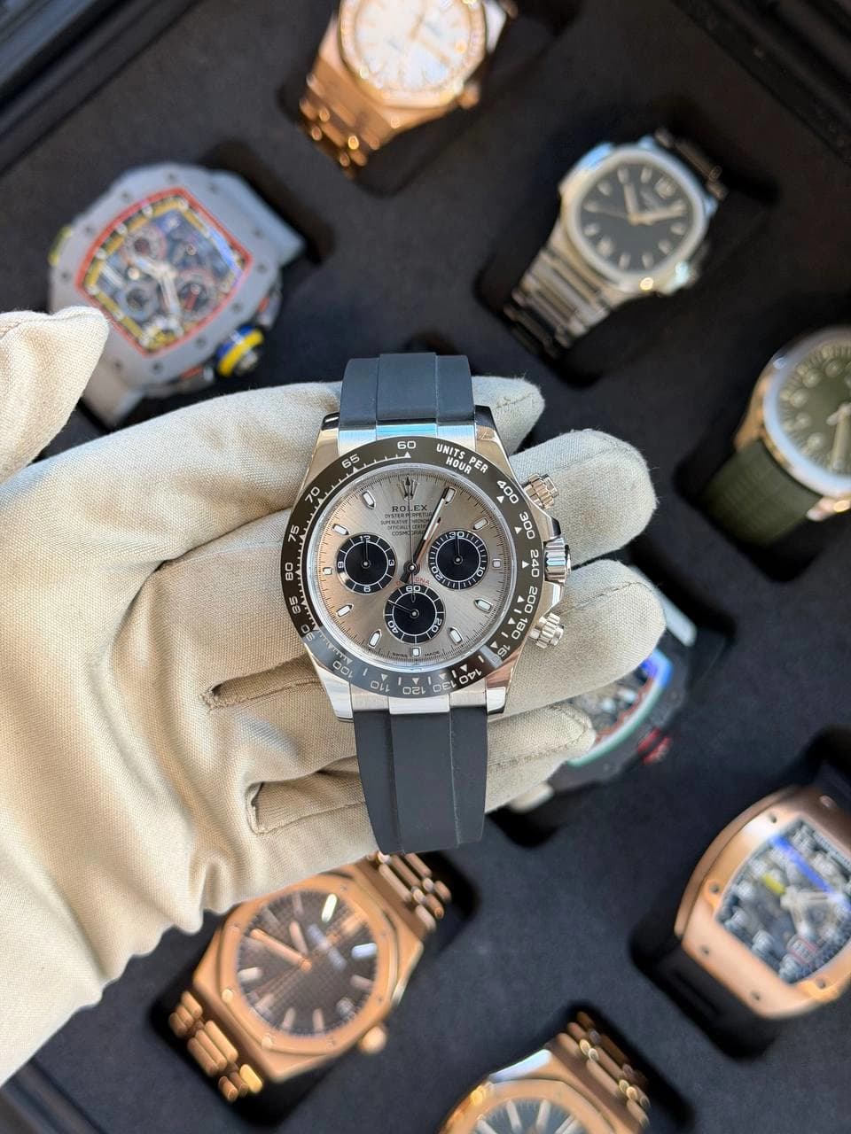 Rolex White Gold Daytona Oysterflex "Ghost"