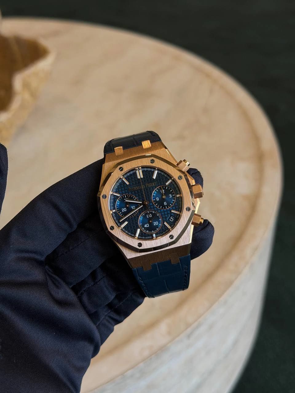 Audemars Piguet Royal Oak Chronograph "Blue on leather"